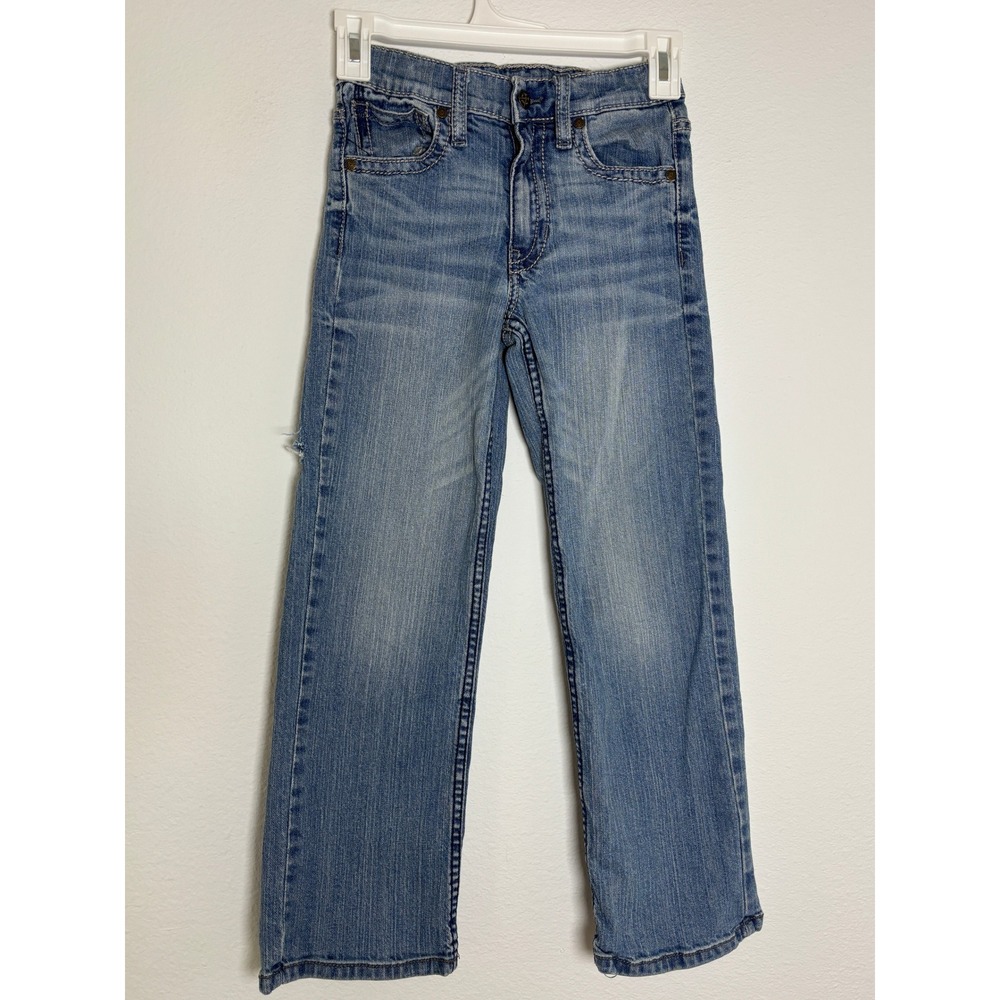 Cody James Boys Medium Wash Straight Leg Denim Jeans Blue Size 8 Adjustable